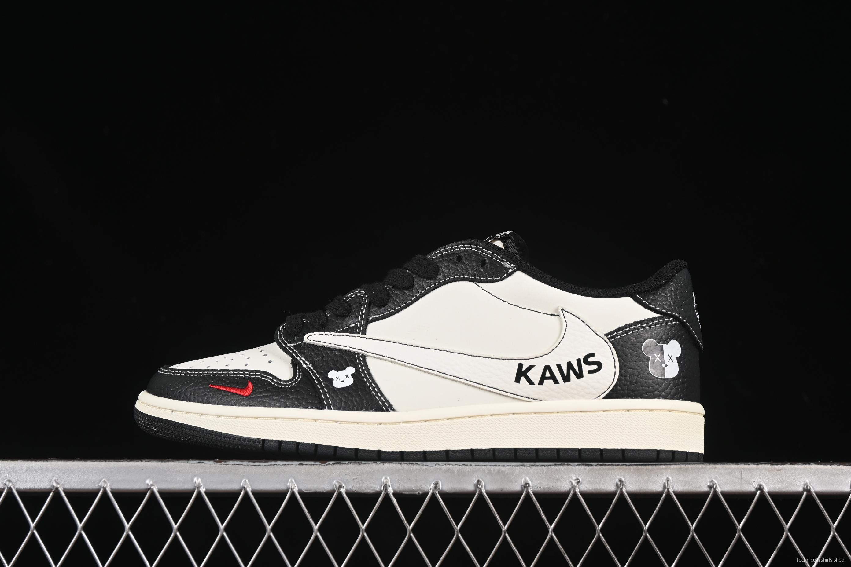 Nike Travis Scott x Fragment Design x Air Jordan 1 Low OG SP AJ1 Collaboration Sneakers - XZ5749-004