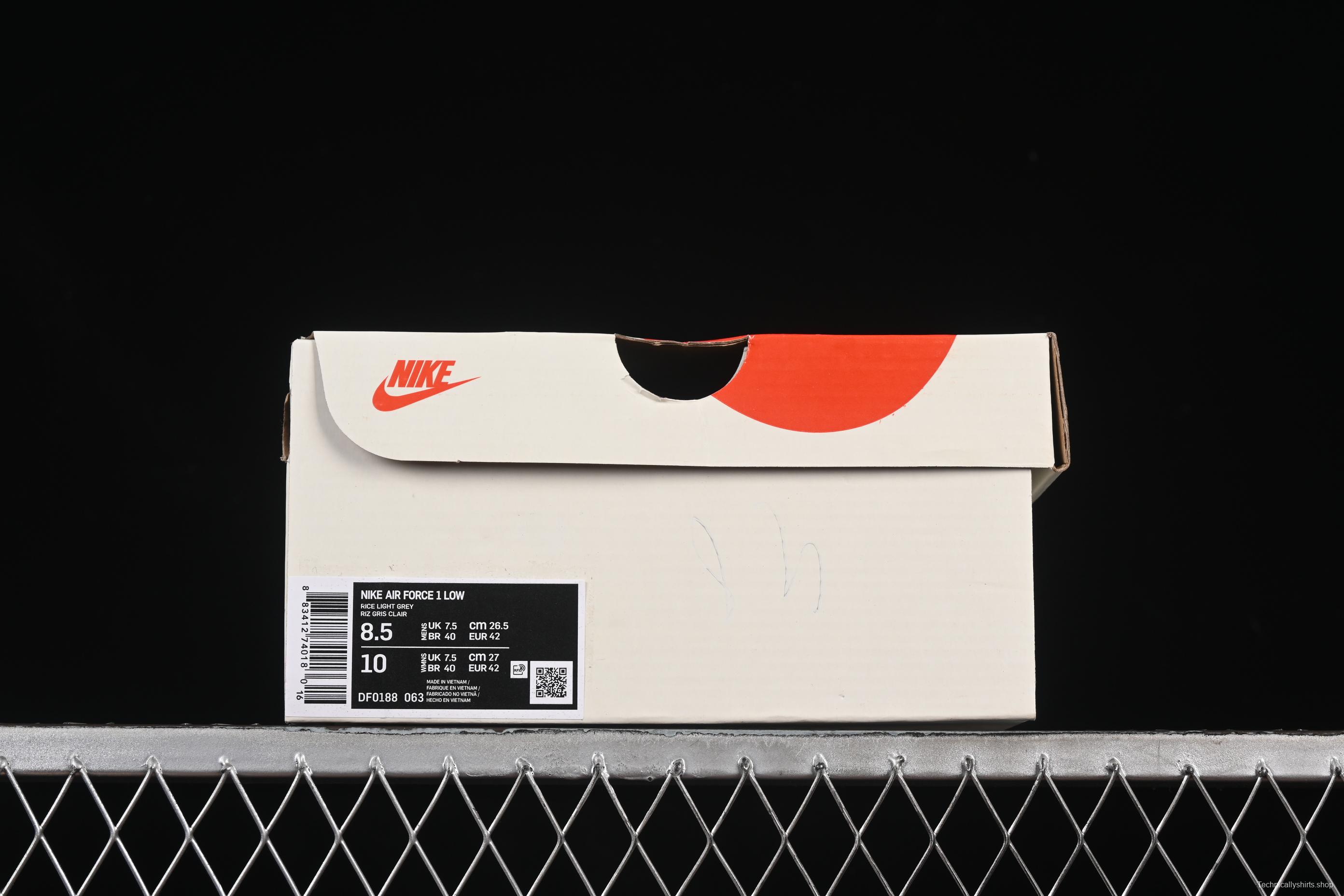 Nike Air Force 1'07 Low Dior Collaboration Floral Embroidery Casual Sneakers - DF0188-063