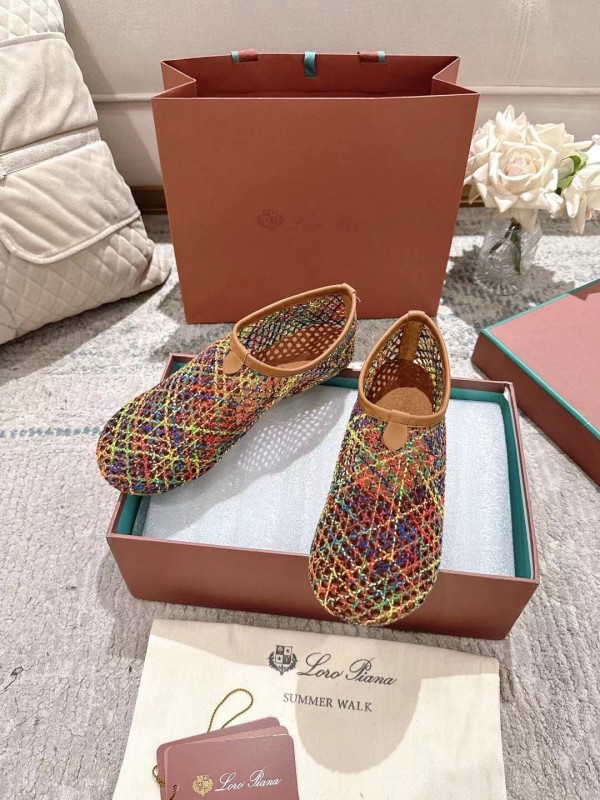 2025 Women Le Parmentier Multicolor Knit Ballet Flat LY00250