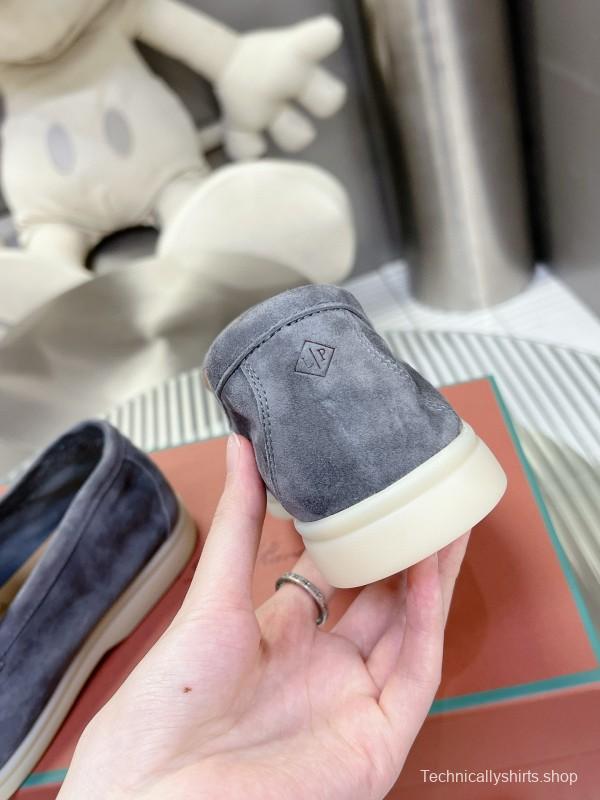 2024 Unisex Le Parmentier Grey Suede Loafers MJ00270