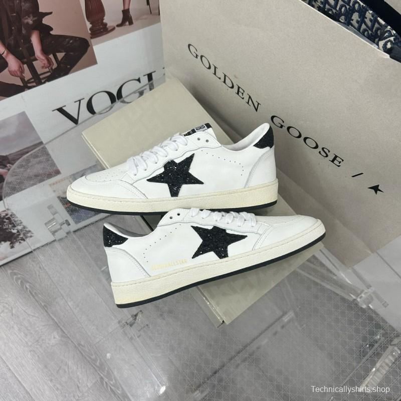 2024 Unisex GGDB White Black Leather Low Top Sneakers MJ00260