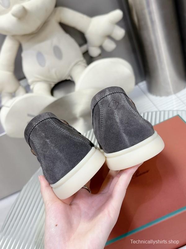 2024 Unisex Le Parmentier Gray Suede Loafers MJ00270