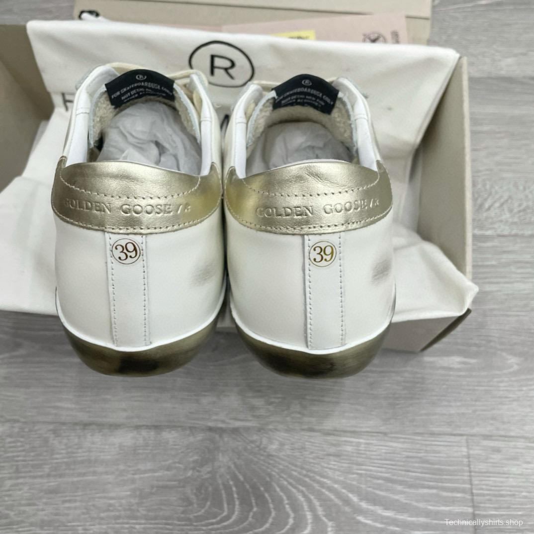 2025 Men GGDB White Beige Leather Sneakers