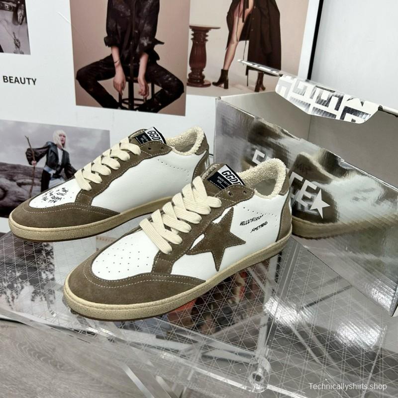 2024 Unisex GGDB White Green Suede Leather Sneakers MJ00260