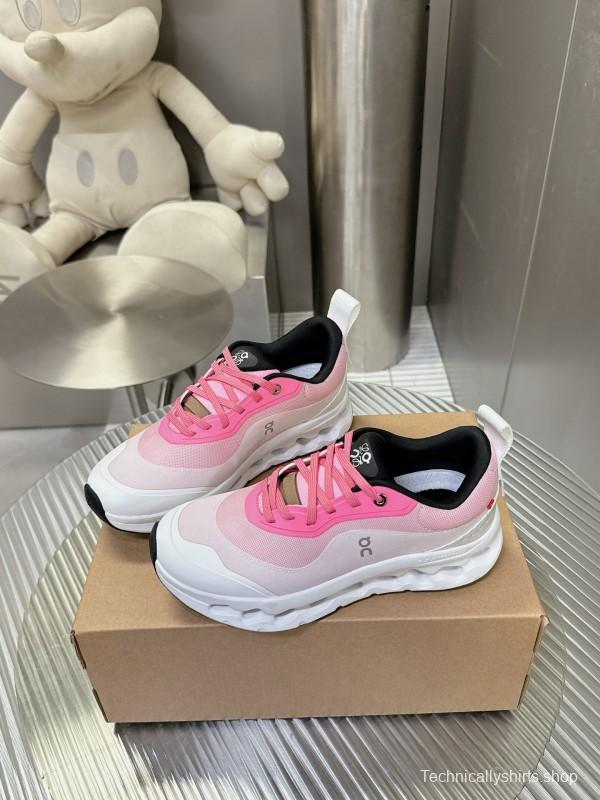 2025 Women Loewe Pink White Mesh Leather Sneakers