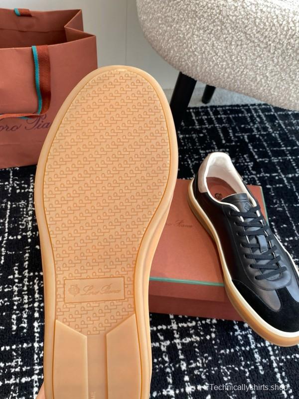 2024 Men Le Parmentier black suede leather casual sneakers MJ00320