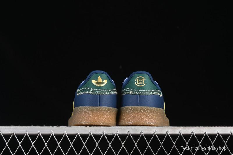 Adidas Originals Gazelle S By JR5408 Clot Collaboration Platform Casual Slip-Resistant Wear-Resistant Low-Top Sneakers