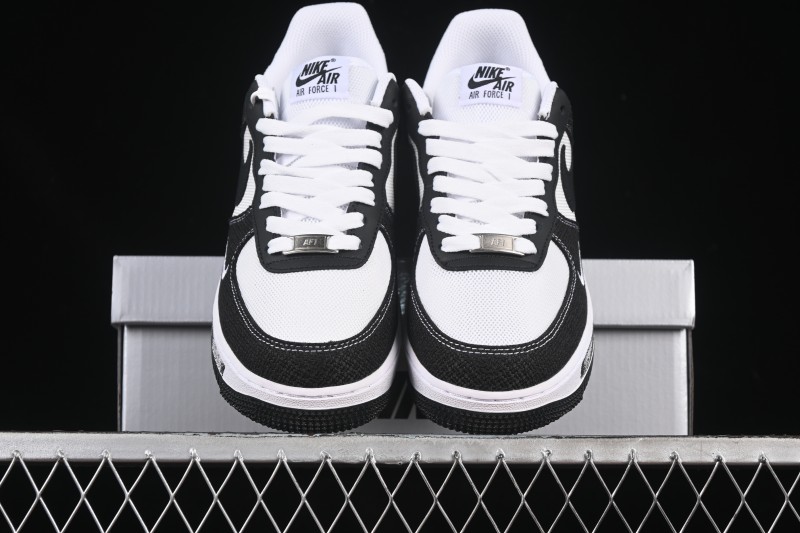 Nike Air Force 1'07 Low Custom Denim Swoosh Casual Sneakers - ZH0316-091