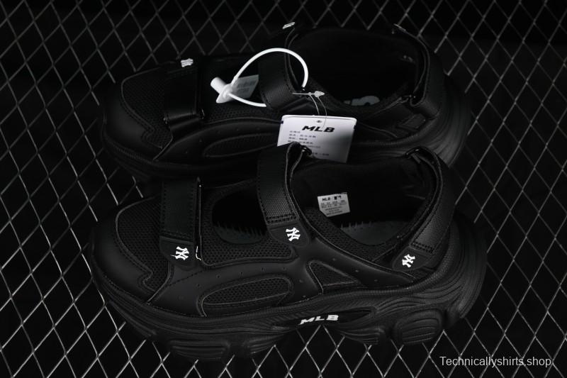 Adidas NY MLB Winner Chunky Mask New York Yankees Height Increase Platform Sandals - 3ASDW015350BKS