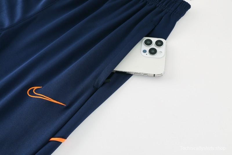 2025 Nike Navy Full Hoodie Zipper Jacket +Long Pants