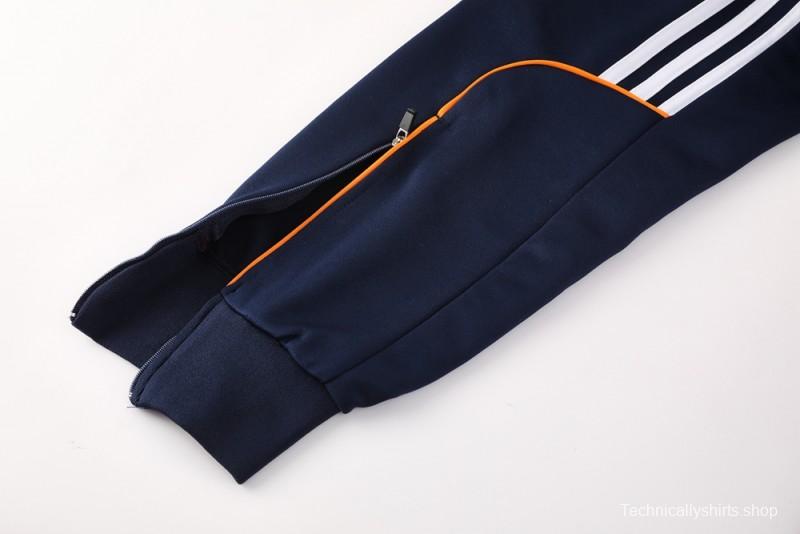 25/26 Real Madrid Navy Full Zipper Jacket +Long Pants