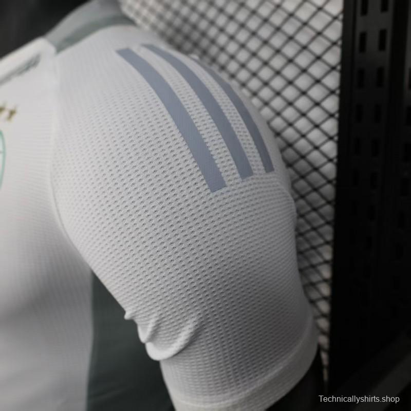 Player Version 2025 Algeria White with Traditional Pattern Jersey