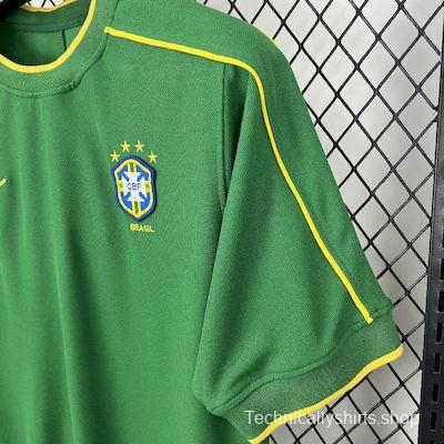 Retro 1998 Brazil Goalkeeper Green Jersey