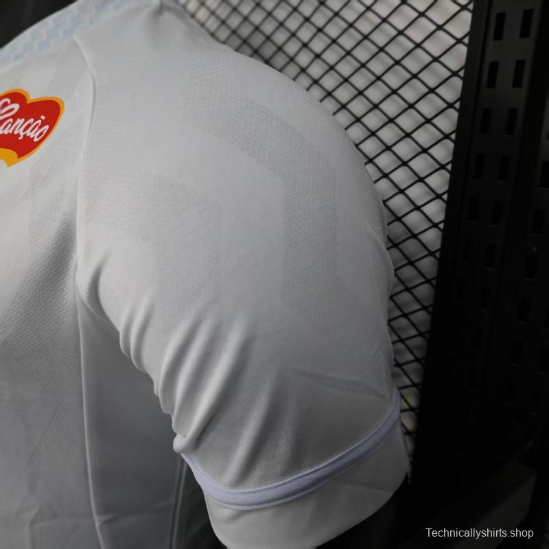 Player Version 25/26 Santos Home Jersey With Full Sponsors