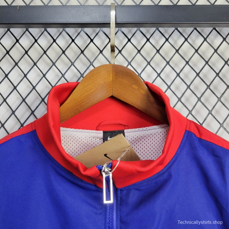 25/26 Barcelona Jacket Blue Windbreaker