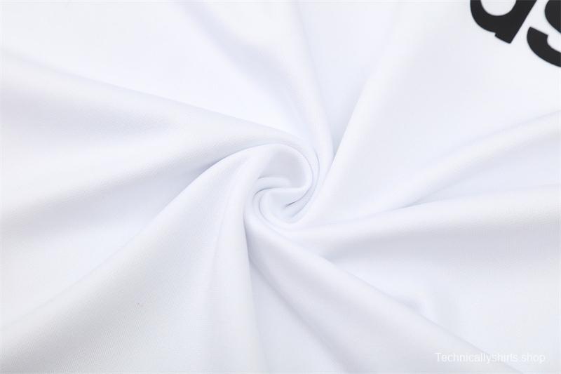 Retro 03/04 AC Milan White Half Zipper Jacket+Long Pants