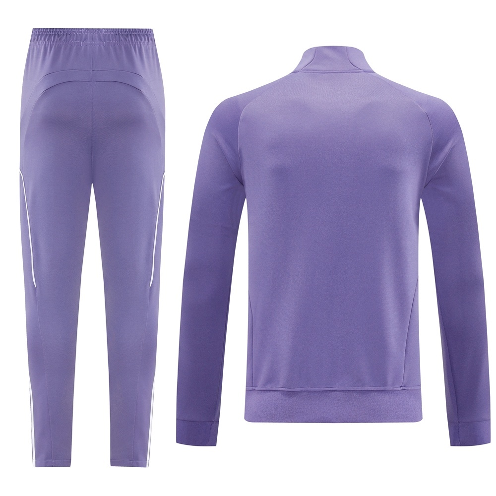 2025 Adidas Purple Full Zipper Jacket + Long Pants