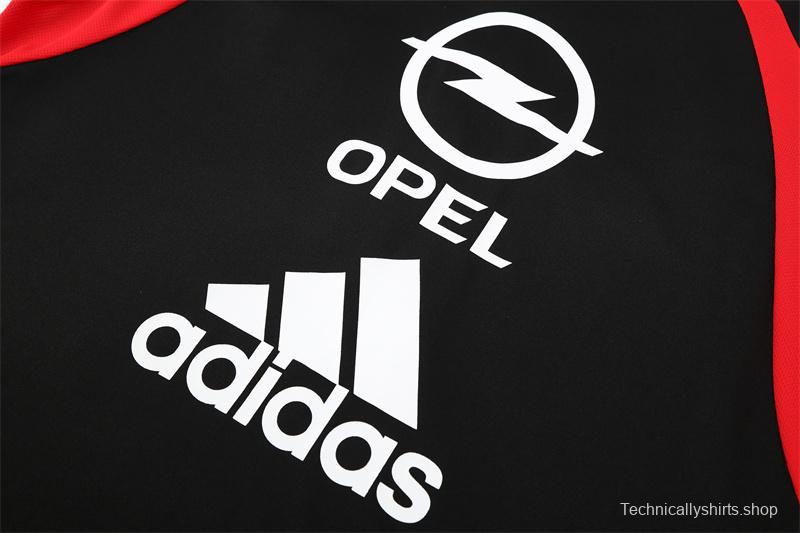 Retro 03/04 AC Milan Black Half Zipper Jacket+Long Pants