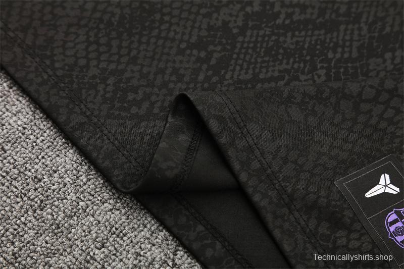 25/26 Barcelona Black Joint Edition Half Zipper Jacket+Long Pants