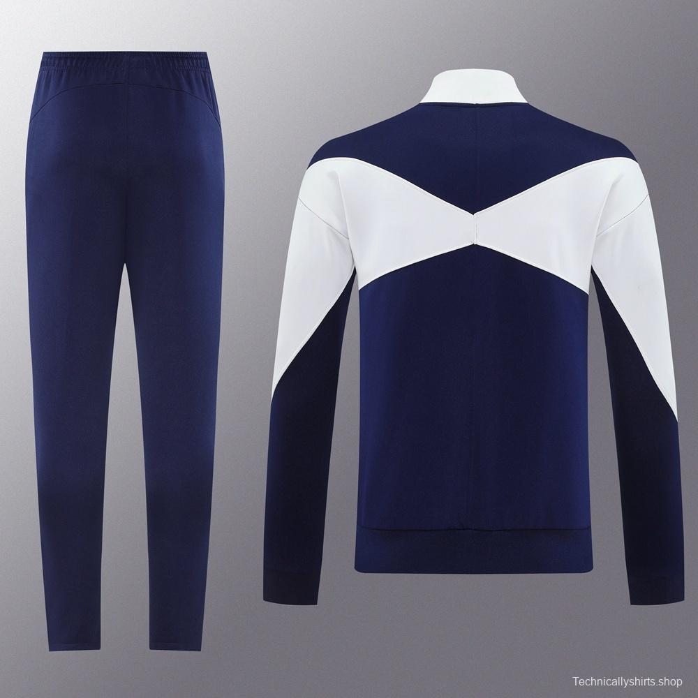 2025 NIKE Black/WHITE Full Zipper Jacket + Long Pants