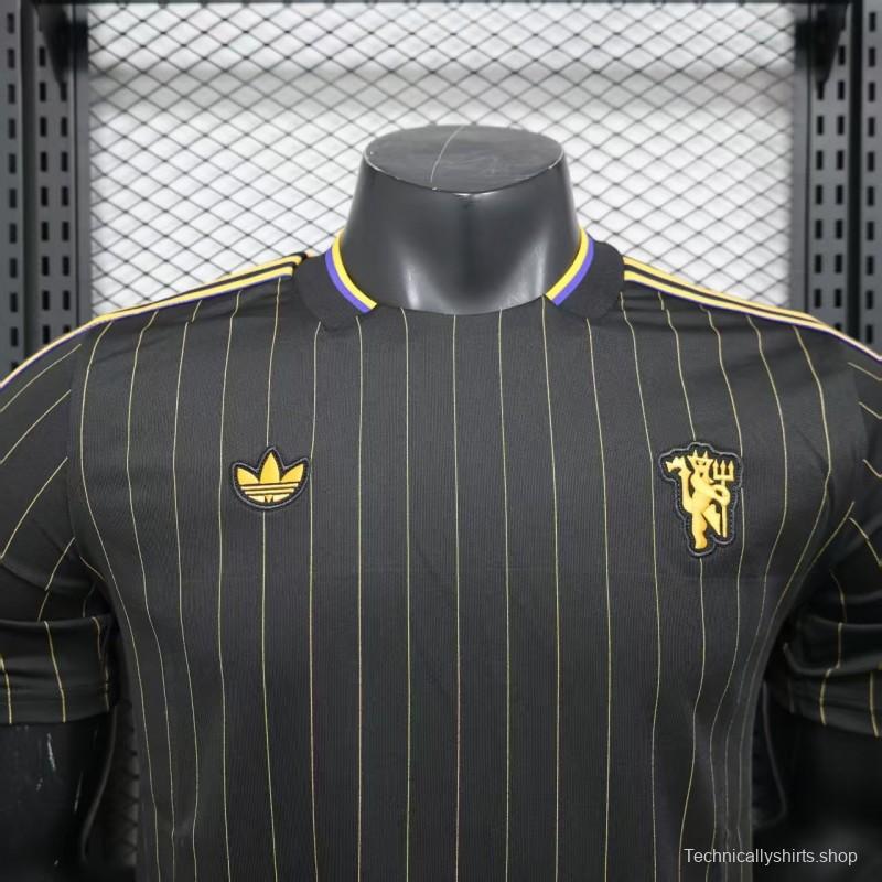 Player Version 25/26 Manchester United Black Casual Jersey