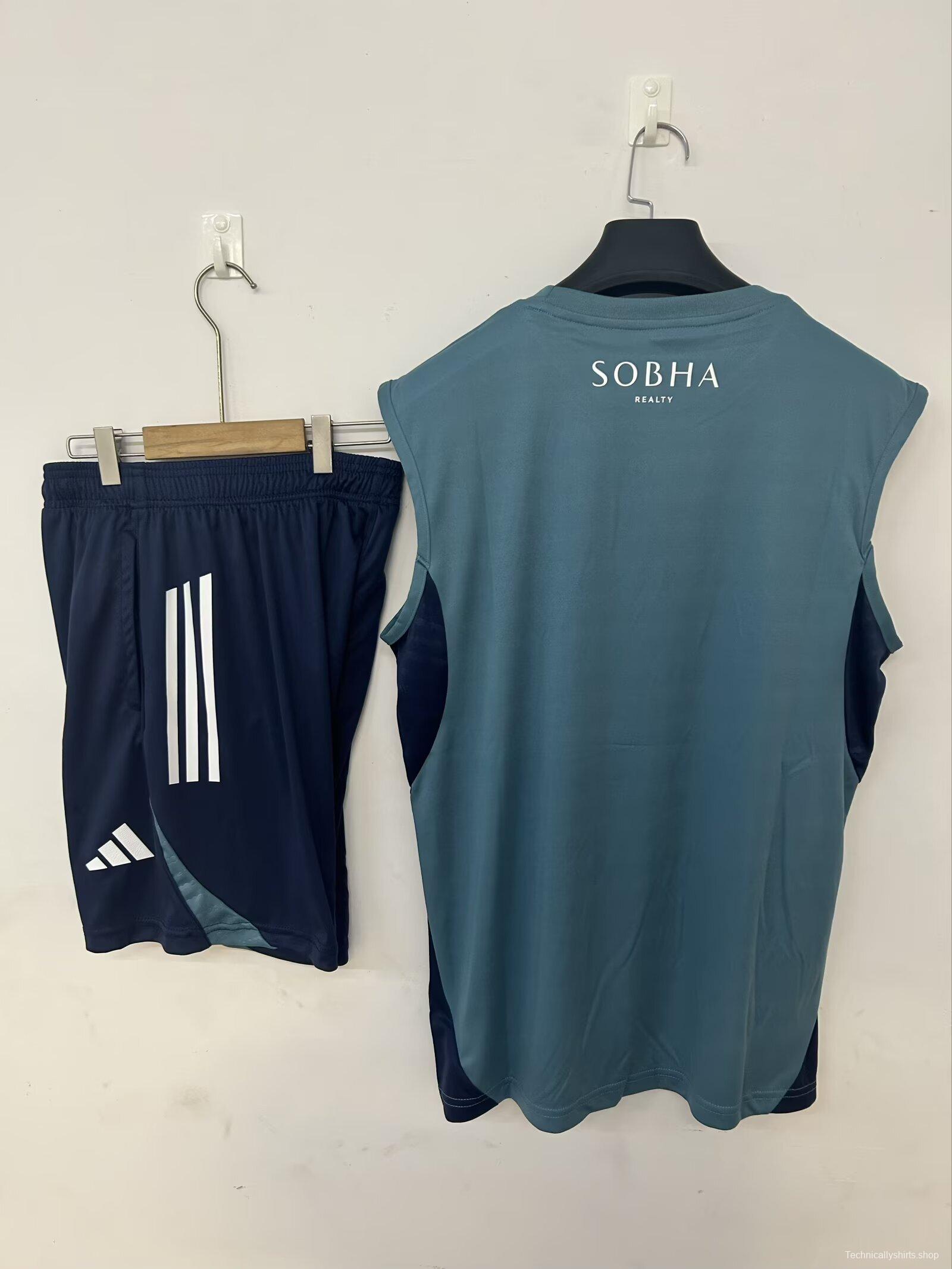 25/26 Arsenal Vest Jersey Navy Blue+ Shorts