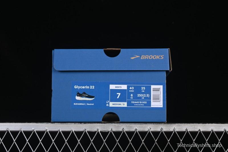 Brooks Glycerin 22 Cushioned Marathon Nitrogen Running Shoes - 1104451D002
