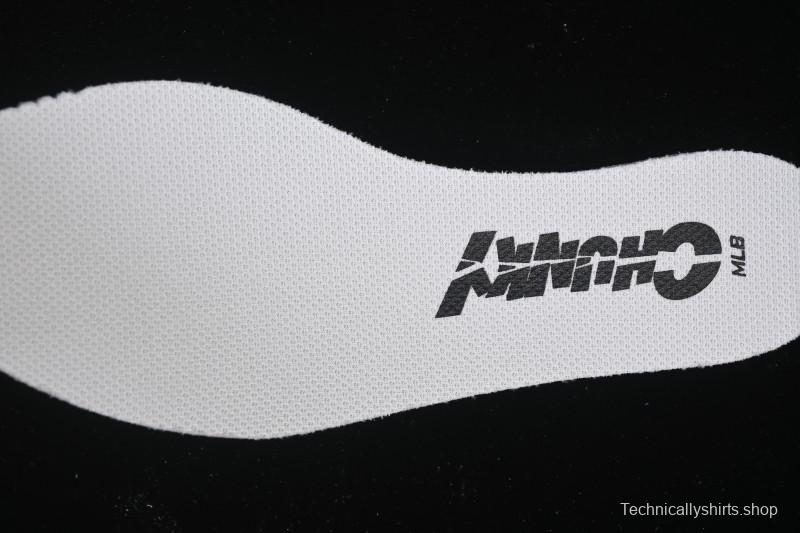 New York Yankees Chunky A Height-Increasing Thick Sole Casual Running Shoes - 3ASHW055N07WHS