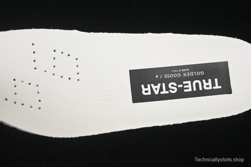 Golden Goose True Star Distressed Leather Sneakers - GGDB