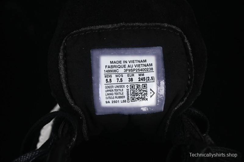 Converse One Star Suede Black Low Top Casual Skate Shoes - 149908C