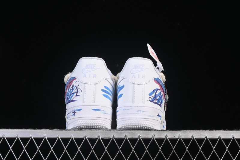 Nike Air Force 1'07 Low Libra Hand-Painted Zodiac Series Low-Top Casual Sneakers - 9231023
