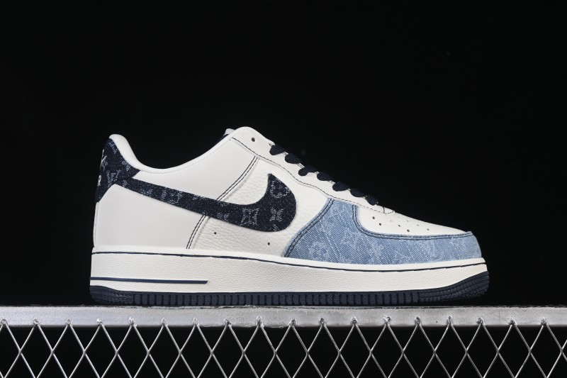 Nike Air Force 1 '07 Low LV Collaboration Denim Patchwork Casual Sneakers - SC0601-556