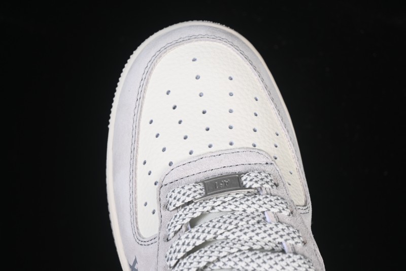 Nike Air Force 1'07 Low LV Collaboration Dual-Tone Gray Graffiti Casual Sneakers - CX5050-Y07