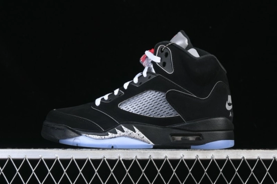 Nike Air Jordan 5 Black Metallic Reimagined Retro Basketball Shoes - HF3975-001