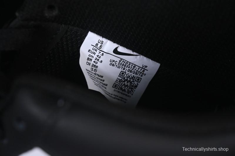 Nike Air Force 1'07 Low Black White Cracked Leather Casual Sneakers - ZH0316-118