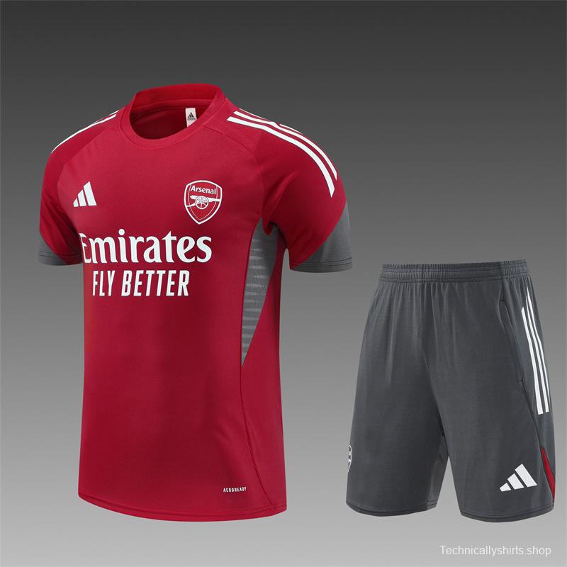 25/26 Arsenal Red Short Sleeve with XS  Short Sleeve Jersey+Shorts