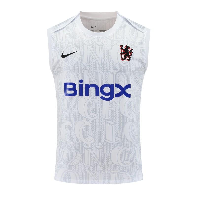 25/26 Chelsea White Vest Jersey+Shorts