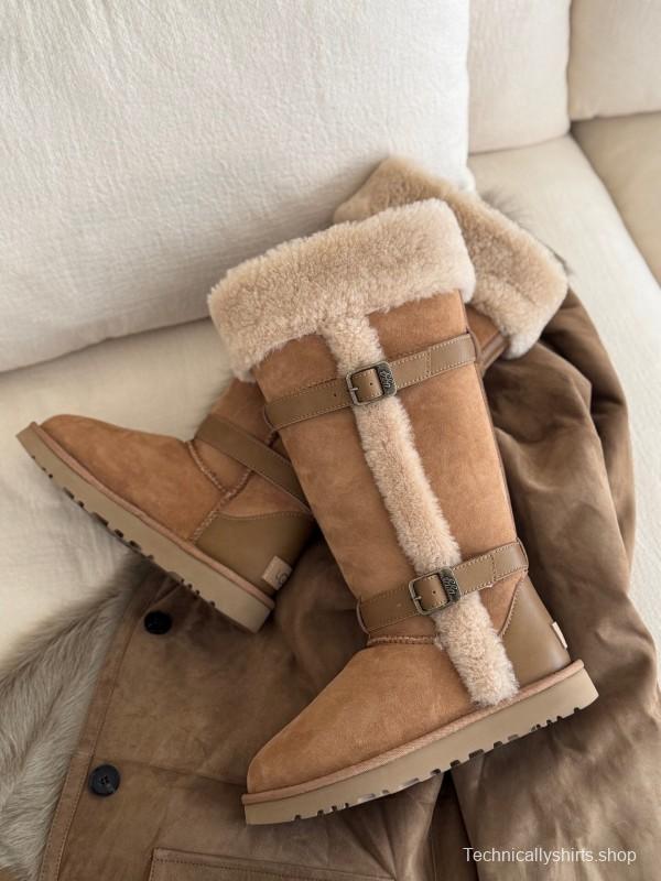 Adidas Curly Fur Thick Sole Little Knight Boots - AS00460