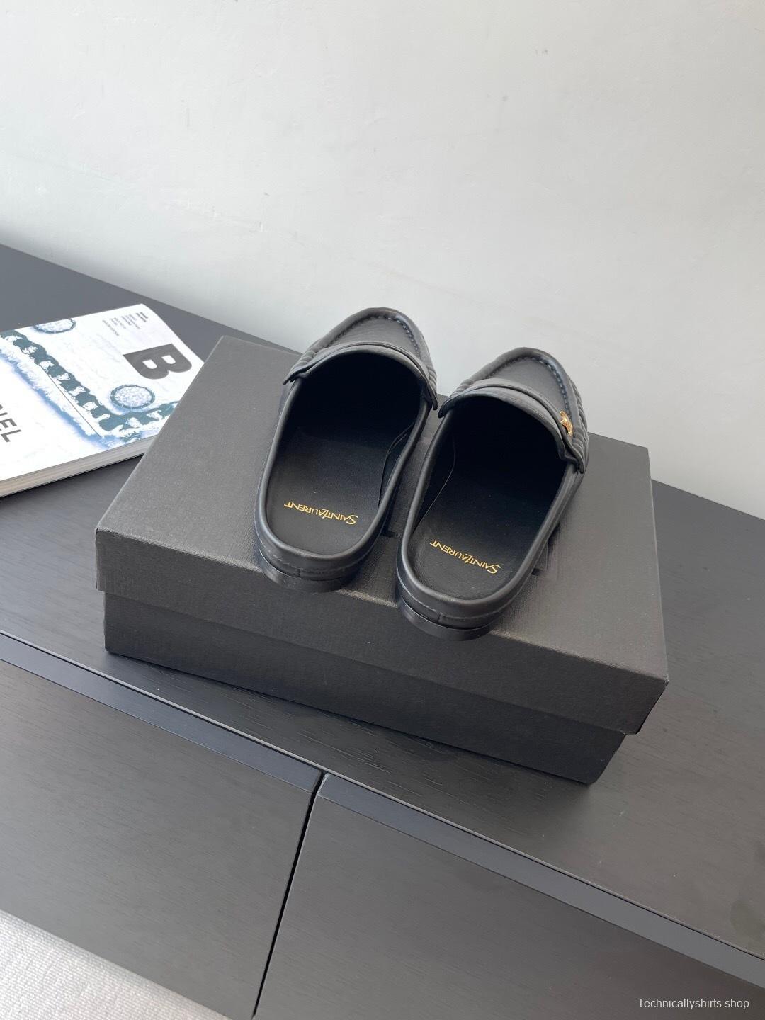 Saint Laurent Classic Loafer Mule Flats - KFY00320