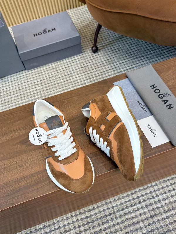 Hogan H-STRIPES Series Couple Thick Sole Dad Shoes Airship Shoes Casual Sports Shoes - AS00350