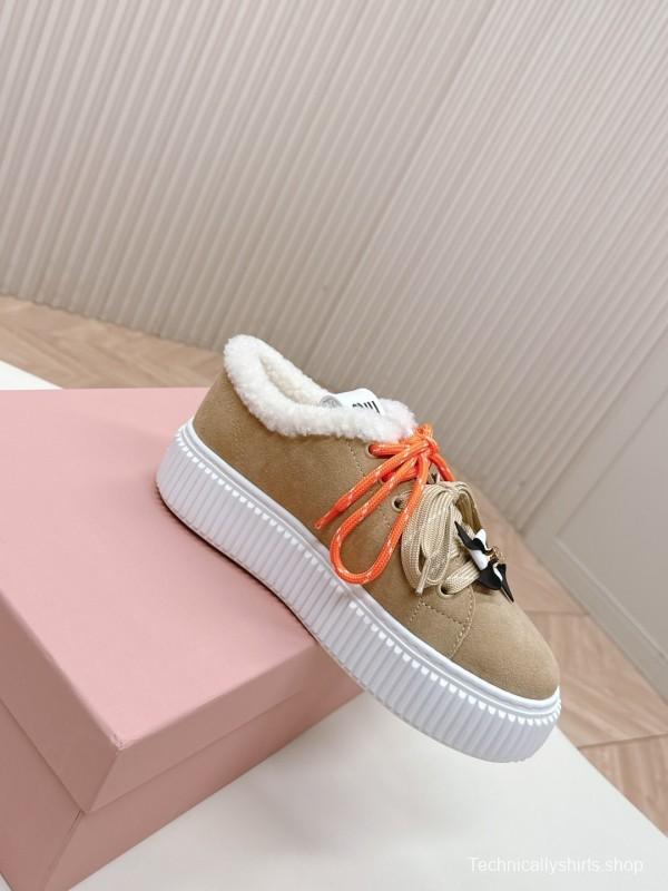 Miu Miu 3D Embroidered Platform Casual Shoes - LY00320/LY00340