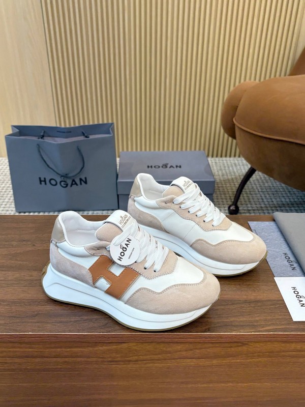 Hogan H-STRIPES Series Couple Thick Sole Dad Shoes Sneakers - AS00350