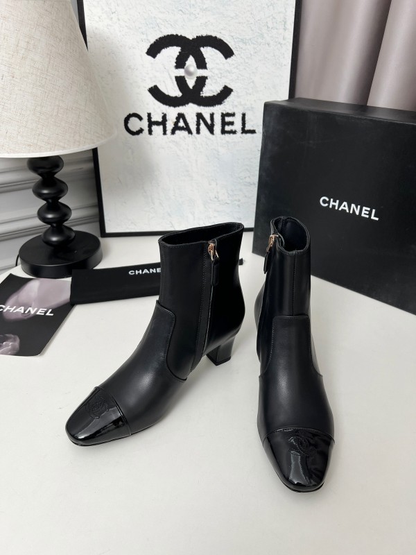 Chanel 2025 SS Double C Heel Fashion Boots - LY00370/LY00400