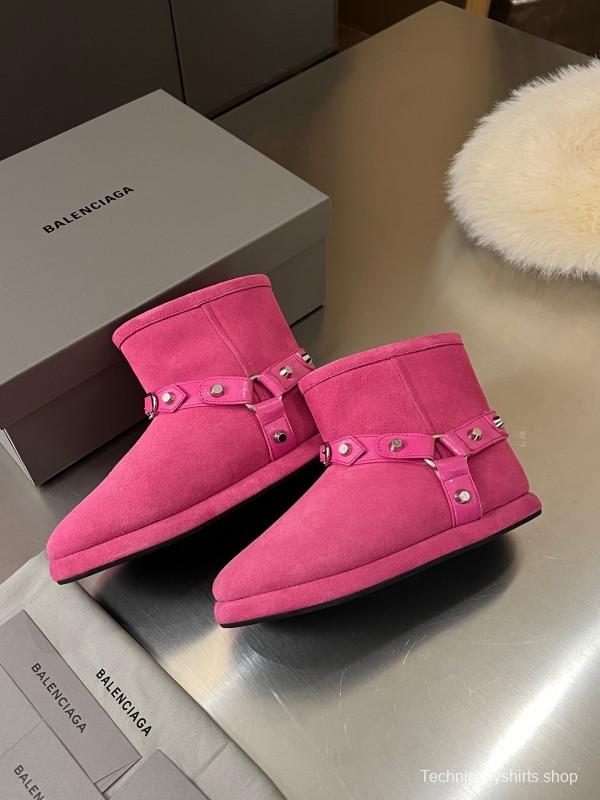 Balenciaga Fall Winter New Buckle Studded Snow Boots - LY00300