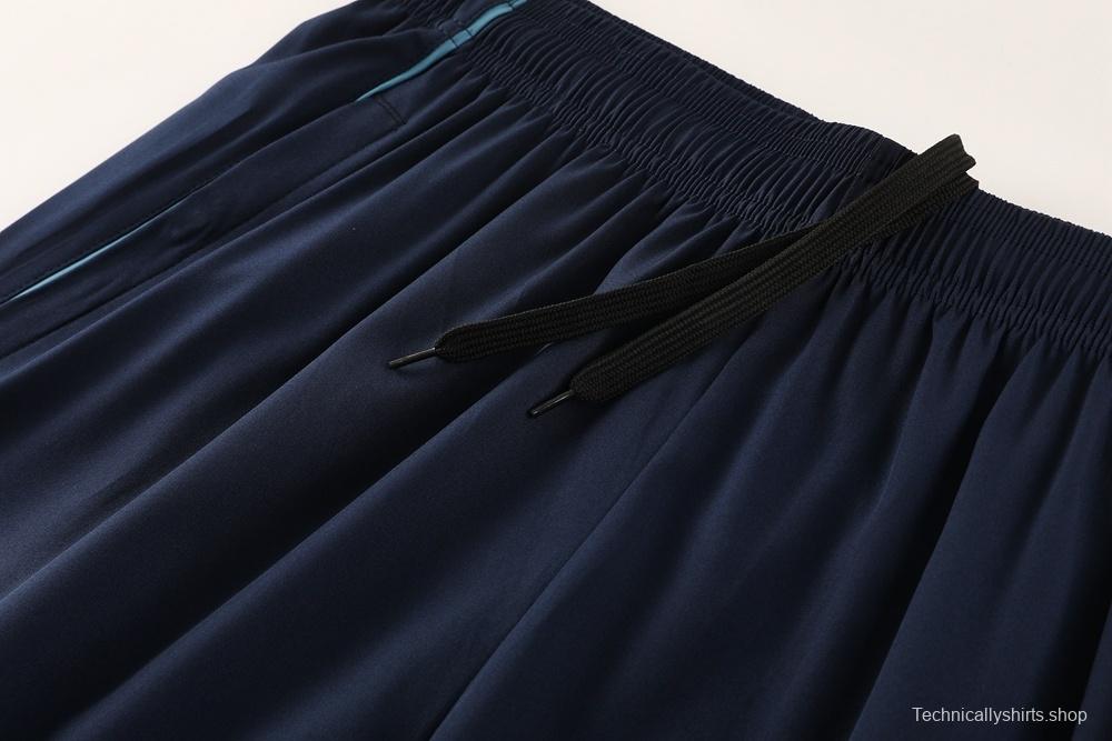 25/26 Arsenal Blue Full Zipper Jacket+Long Pants S-3XL