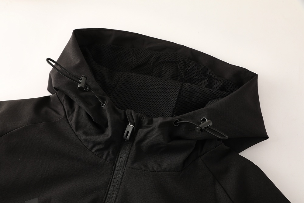 2025 Adidas Black Half Zipper Jacket+Long Pants S-2XL