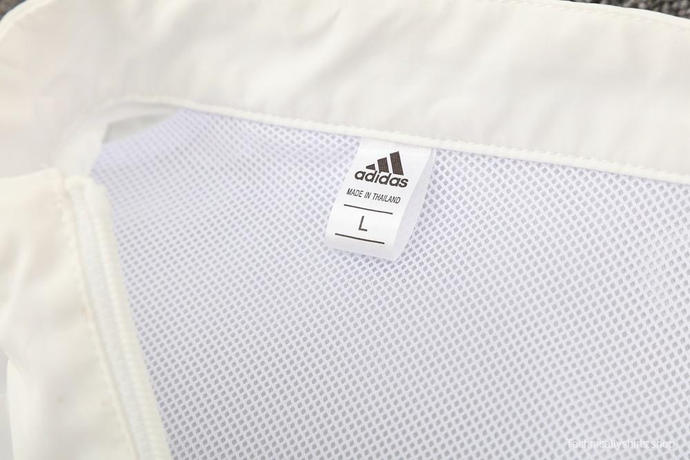 25/26 Manchester United White S-3XL Half Zipper Jacket+Long Pants