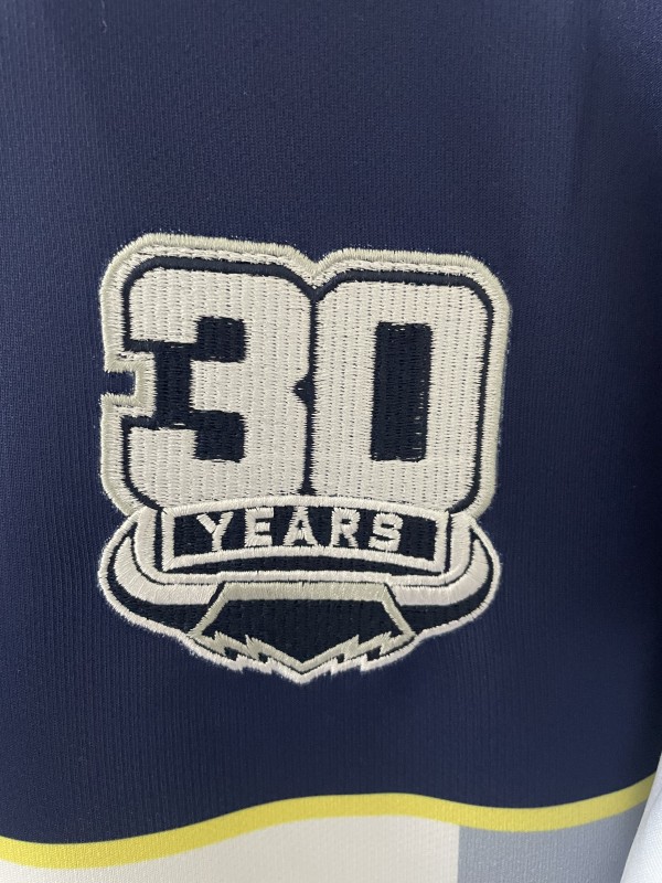 25/26 North Queensland Cowboys White and Navy with Grey Stripes Jersey