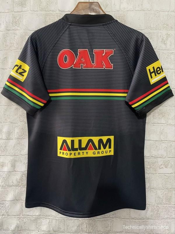 25/26 Penrith Panthers Black with Rainbow Horizontal Stripes Jersey