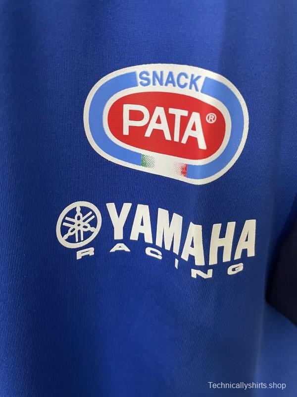 2025 F1 Yamaha PATA Racing Team Blue with Navy Raglan Sleeves Jersey